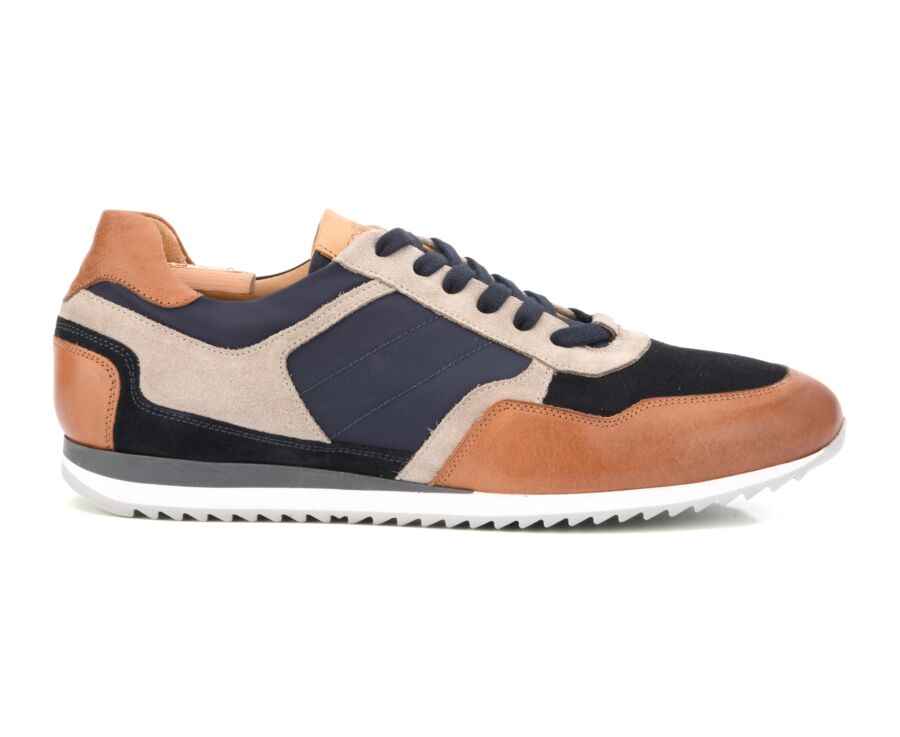 Buy Dune London Bexley Di Lace Up Closure Round Toe Sneakers Navy In Navy |  6thStreet Qatar